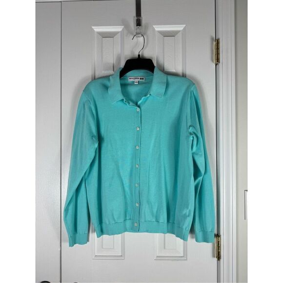 Ines de la Fressange Teal Womens Sweater Uni Qlo Size Large - Picture 1 of 3